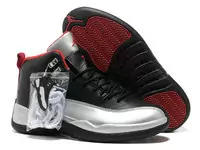 chaussure man classic jordan 12 air 2013 style exquis new black silver